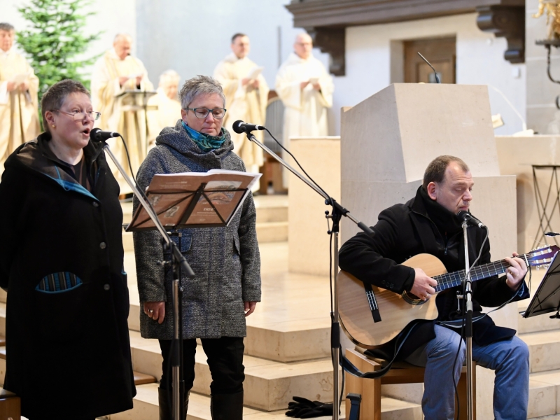 Musiker in der Kirche