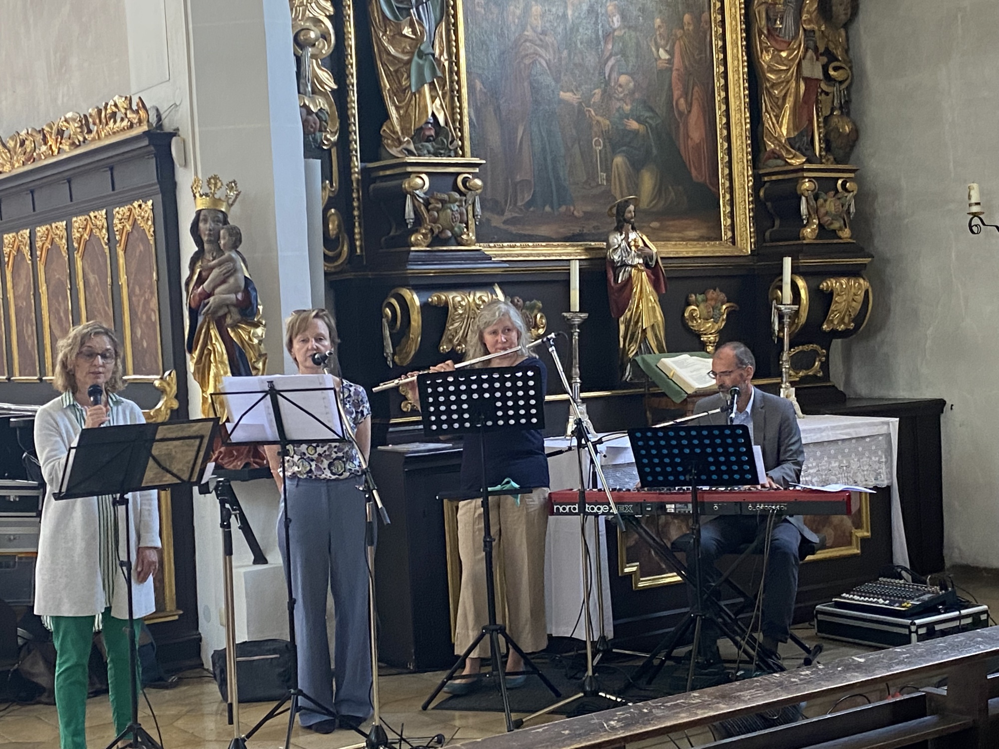 Musiker in Kirche
