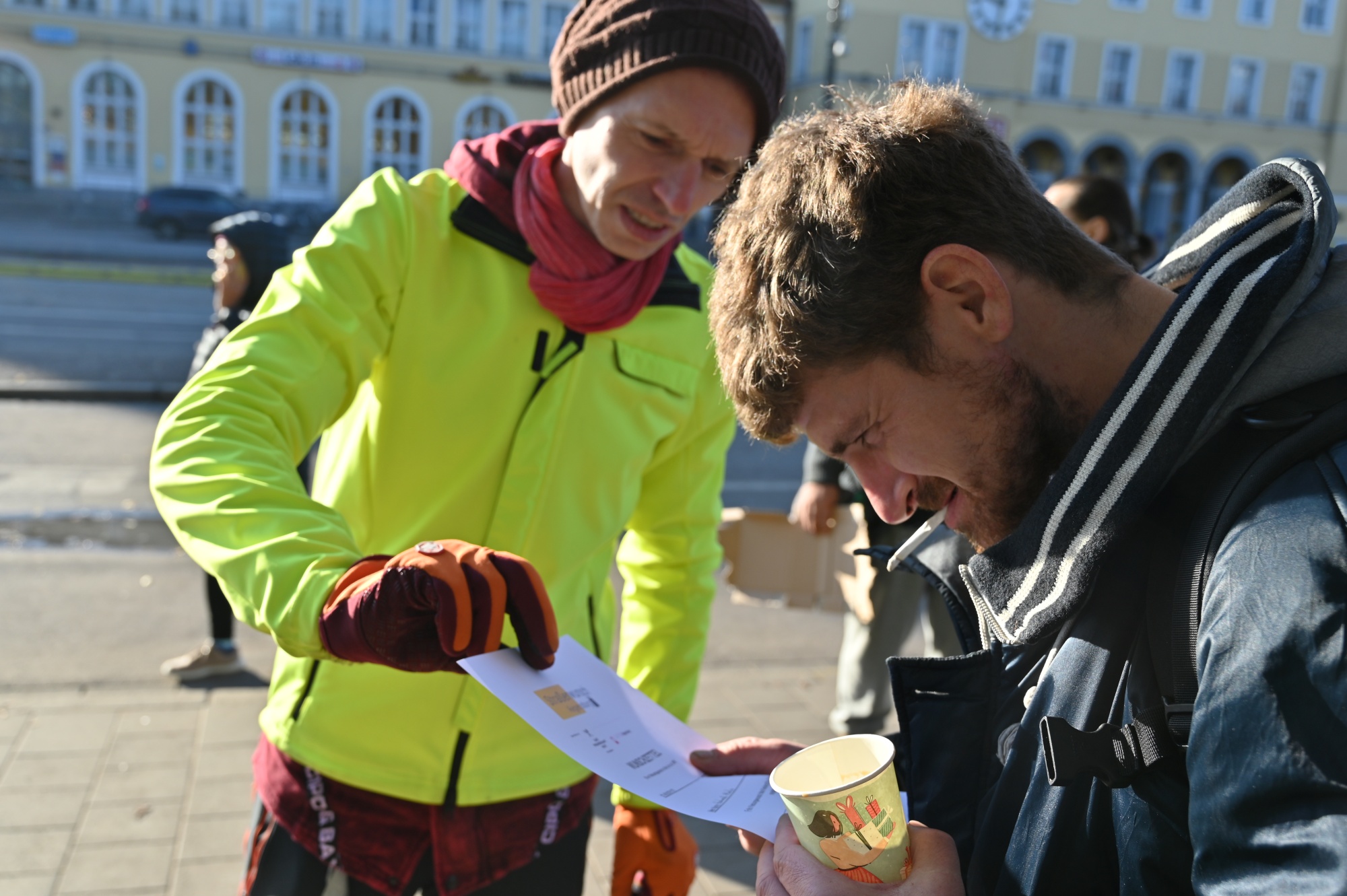 Streetworker im Freien