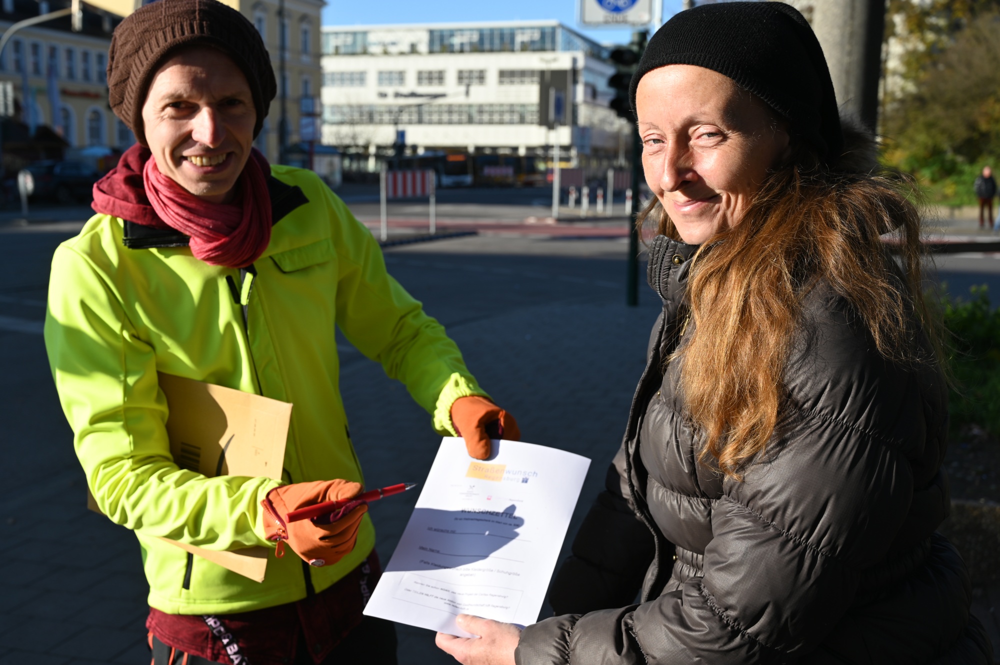Streetworker im Freien