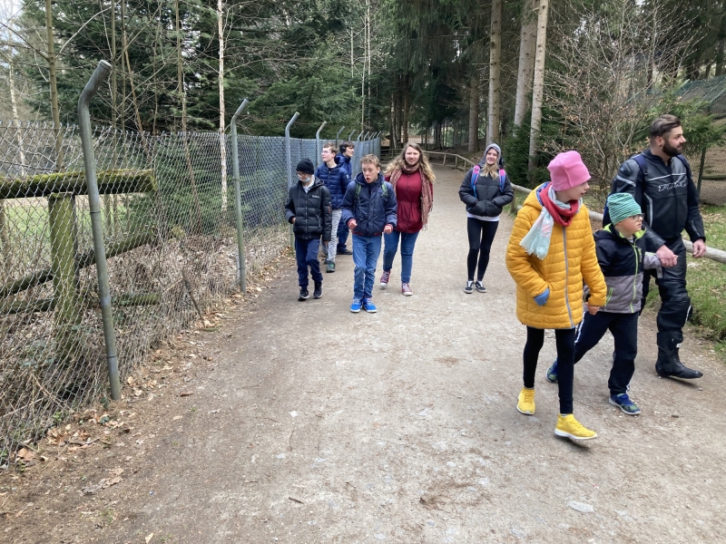 Gruppe im Zoo