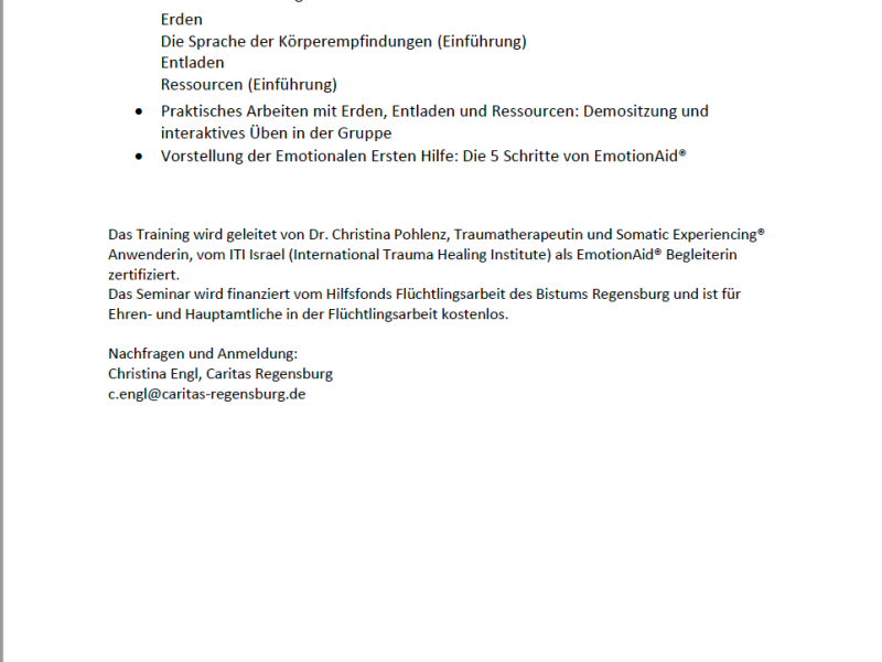 Seminarunterlagen