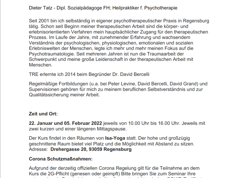 Seminarunterlagen
