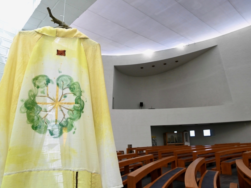 Detailaufnahme einer Kirche