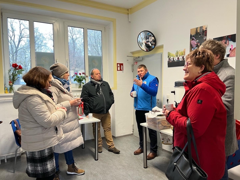 Menschen in der Bahnhofsmission