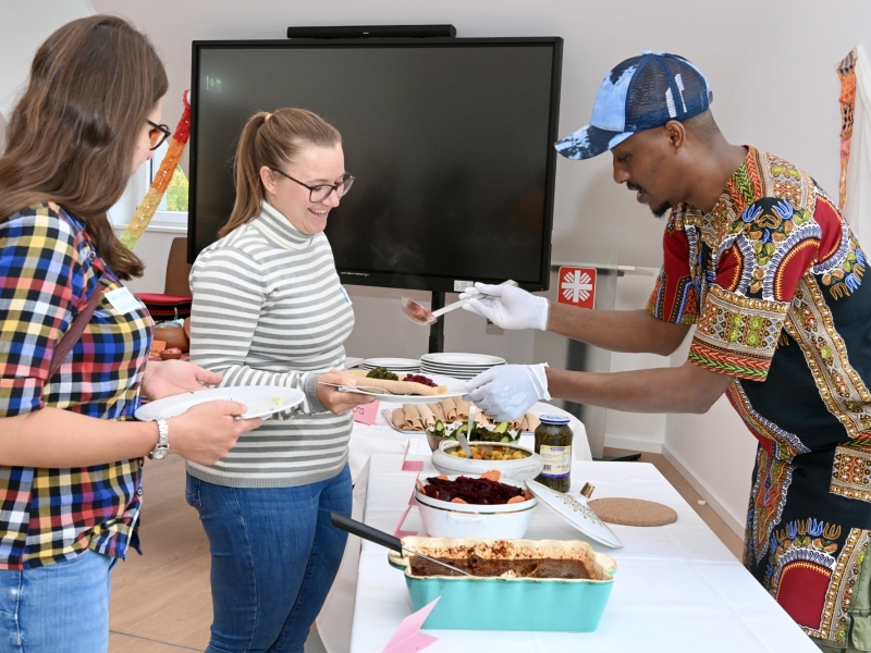 Personen bei Catering