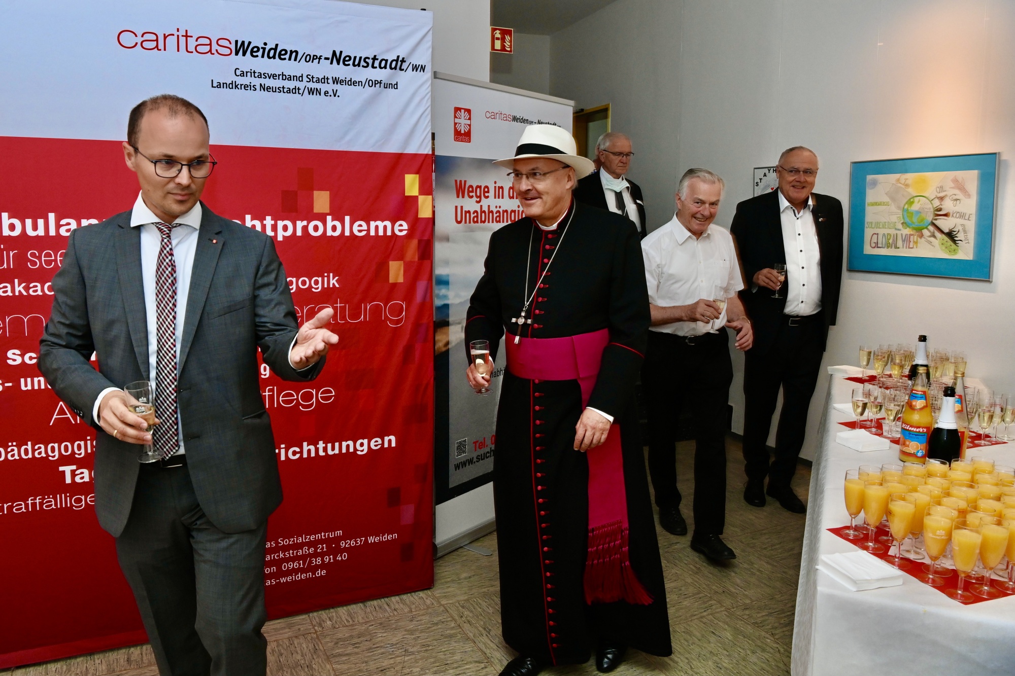 Geistlicher wird empfangen