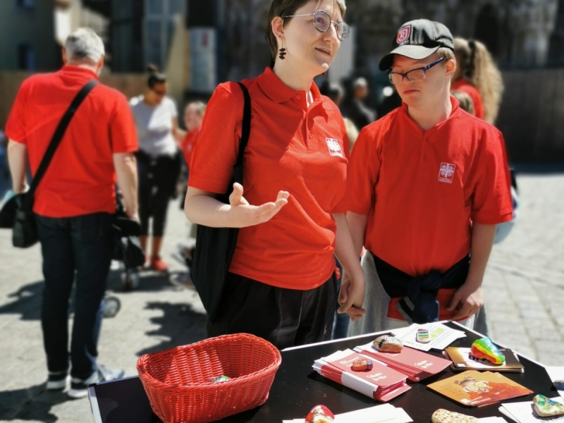 Infostand im Freien