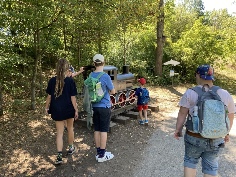 Kinder machen Ausflug im Freien